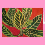 "LEAVES" notecard cards