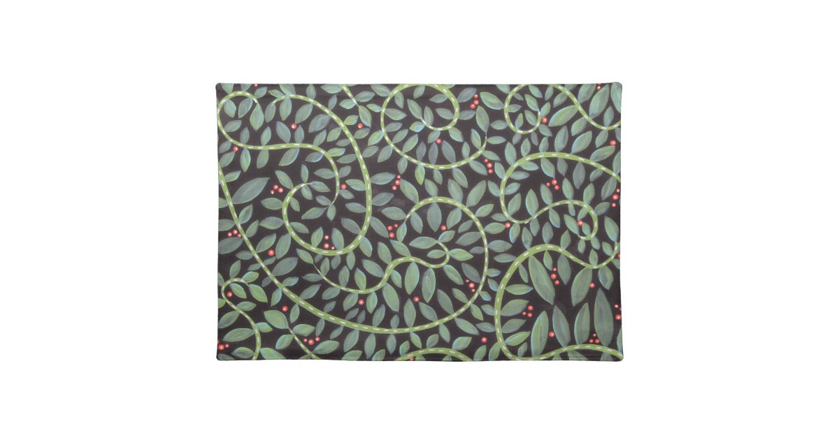 Leaves of Green Placemat Zazzle