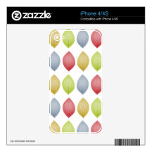 Leaves of Summer iPhone skin Decal For iPhone 4S
