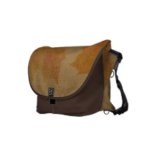 Leaves on canvas commuter bags