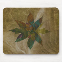 Leaves on Wood Mousepads