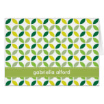 Leaves Pattern Thank You Card - Pink cards