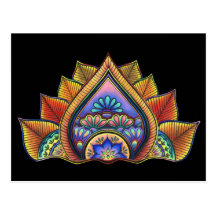 Leaves Postcard