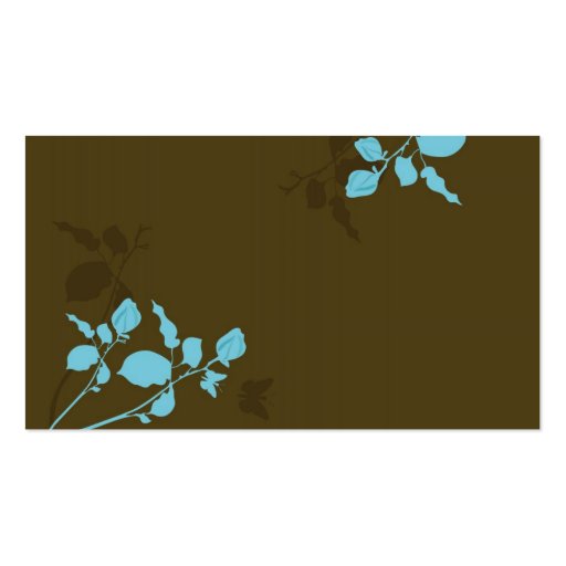 Leaves Profile Card Business Card Templates (front side)