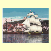 Leaving Port postcards