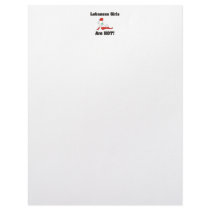 Lebanese Girls Are Hot Letterhead Template