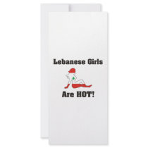 Lebanese Girls Are Hot Custom Rack Cards