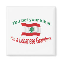 Lebanese Grandma - Bet Your Kibbi Fridge Magnet