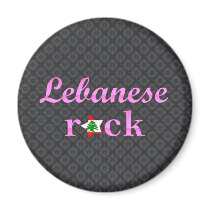 Lebaneses Rock - Cute Pink Magnets
