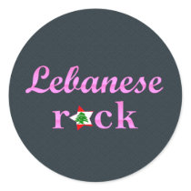Lebaneses Rock - Cute Pink Stickers