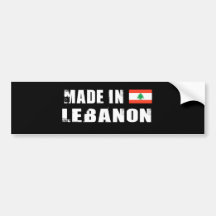 LEBANON BUMPER STICKERS