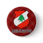 Lebanon Coat of Arms Button