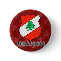 Lebanon Coat of Arms Button