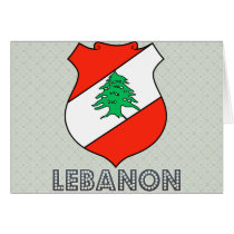 Lebanon Coat of Arms Greeting Card