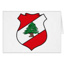 Lebanon Coat of Arms cards