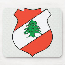 Lebanon Coat of Arms detail Mousepads