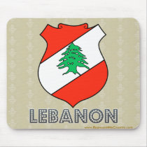 Lebanon Coat of Arms Mousepad