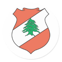 Lebanon - Coat Of Arms Round Sticker