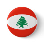 Lebanon Fisheye Flag Button