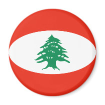 Lebanon Fisheye Flag Magnet by FlagAndMap Lebanon Fisheye Flag Magnet