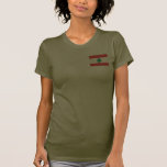 Lebanon Flag and Map T-Shirt