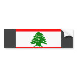 Lebanon Flag Bumper Sticker