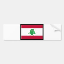 Lebanon Flag Bumper Sticker