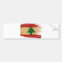 Lebanon Flag Bumper Sticker