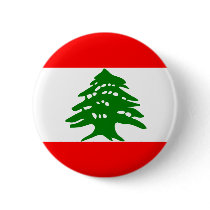 Lebanon Flag Pinback Buttons