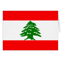 Lebanon Flag Cards