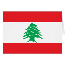 Lebanon Flag Card