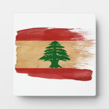 Lebanon Flag Display Plaque