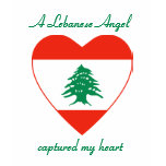 Lebanon Flag Heart Custom T-Shirt