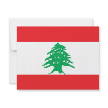 Lebanon flag invitations