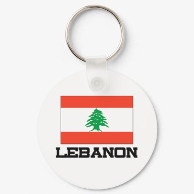Lebanon Flag Keychain by tshirtshirts