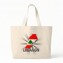 Lebanon Flag Map 2.0 Canvas Bag