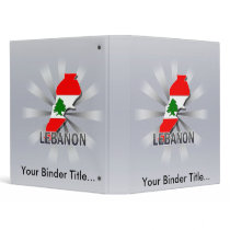 Lebanon Flag Map 2.0 Vinyl Binder