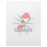 Lebanon Flag Map 2.0 Personalized Letterhead