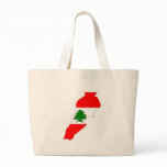 Lebanon flag map bags