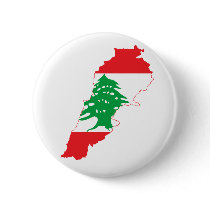 Lebanon Flag Map Pinback Buttons