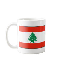 Lebanon Flag ~ Map Mug