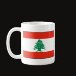 Lebanon Flag Map Classic Mug