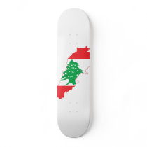 Lebanon Flag Map Skate Board Deck
