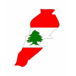 Lebanon flag map tshirt