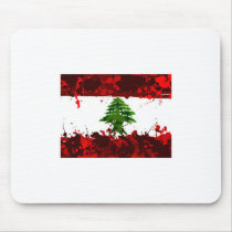 Lebanon Flag Mouse Pads