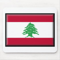 Lebanon Flag mousepads