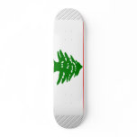 Lebanon Flag Skate Board