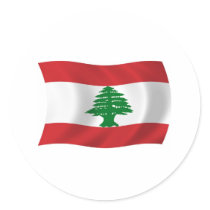 Lebanon Flag Sticker