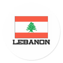 Lebanon Flag stickers