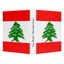 Lebanon High quality Flag Vinyl Binders
